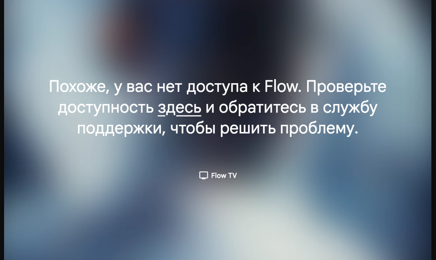 Экран Google Flow с сообщением «Похоже, у вас нет доступа к Flow»
